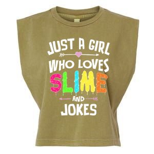 Slime And Jokes Funny Gift Gift Garment-Dyed Women's Muscle Tee