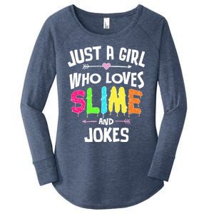 Slime And Jokes Funny Gift Gift Women's Perfect Tri Tunic Long Sleeve Shirt