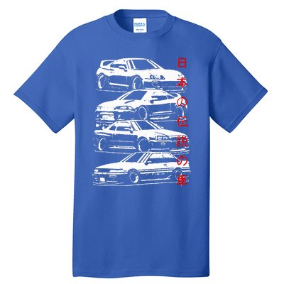 Skyline Automotive Jdm Legend Tuning Car Tall T-Shirt