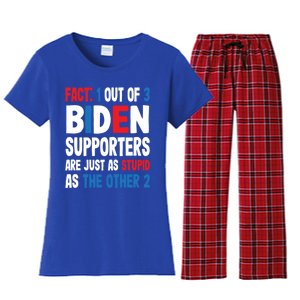 Supporters Are Just As Stupid The Other 2 Gift Women's Flannel Pajama Set