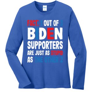 Supporters Are Just As Stupid The Other 2 Gift Ladies Long Sleeve Shirt