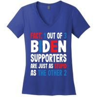 Supporters Are Just As Stupid The Other 2 Gift Women's V-Neck T-Shirt