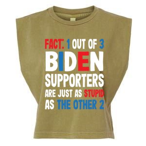 Supporters Are Just As Stupid The Other 2 Gift Garment-Dyed Women's Muscle Tee