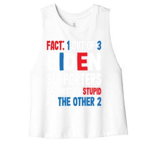 Supporters Are Just As Stupid The Other 2 Gift Women's Racerback Cropped Tank