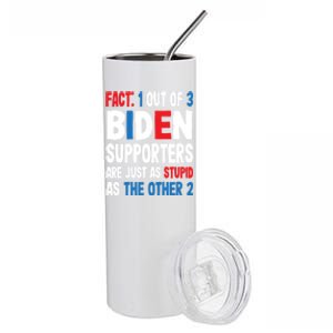 Supporters Are Just As Stupid The Other 2 Gift Stainless Steel Tumbler