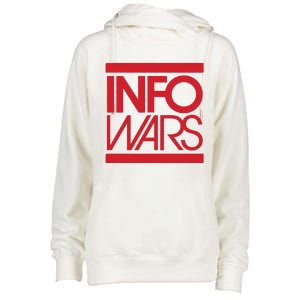 Save Alex Jones Broadcast Limited Edition Fundraiser Info Wars Womens Funnel Neck Pullover Hood