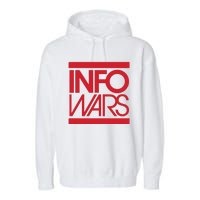 Save Alex Jones Broadcast Limited Edition Fundraiser Info Wars Garment-Dyed Fleece Hoodie