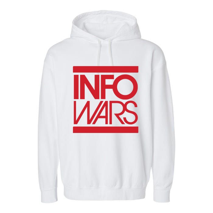 Save Alex Jones Broadcast Limited Edition Fundraiser Info Wars Garment-Dyed Fleece Hoodie