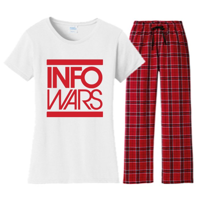 Save Alex Jones Broadcast Limited Edition Fundraiser Info Wars Women's Flannel Pajama Set