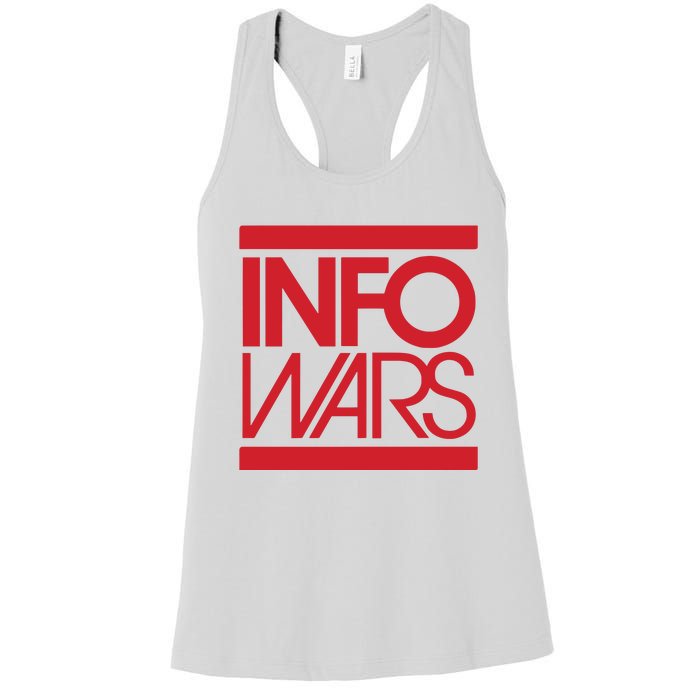 Save Alex Jones Broadcast Limited Edition Fundraiser Info Wars Women's Racerback Tank