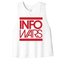 Save Alex Jones Broadcast Limited Edition Fundraiser Info Wars Women's Racerback Cropped Tank