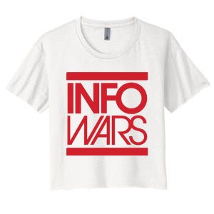 Save Alex Jones Broadcast Limited Edition Fundraiser Info Wars Women's Crop Top Tee