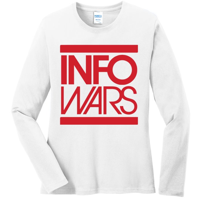 Save Alex Jones Broadcast Limited Edition Fundraiser Info Wars Ladies Long Sleeve Shirt