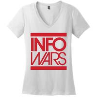 Save Alex Jones Broadcast Limited Edition Fundraiser Info Wars Women's V-Neck T-Shirt