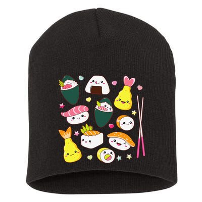 Sushi Anime Kawaii Set Japanese Food Lover  Short Acrylic Beanie