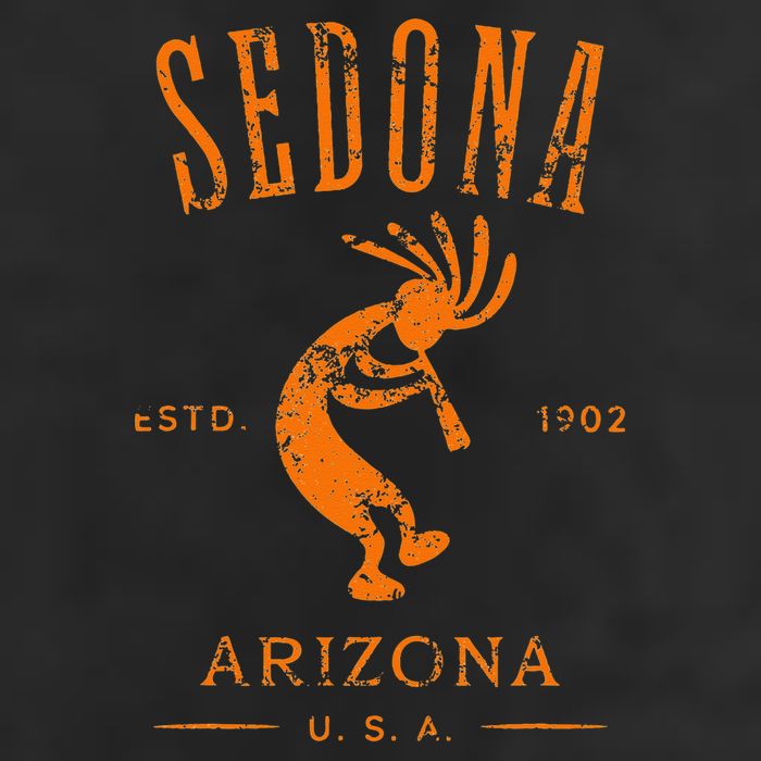 Sedona Arizona Kokopelli Souvenir Distressed Design Cool Comfort Performance Bucket Hat