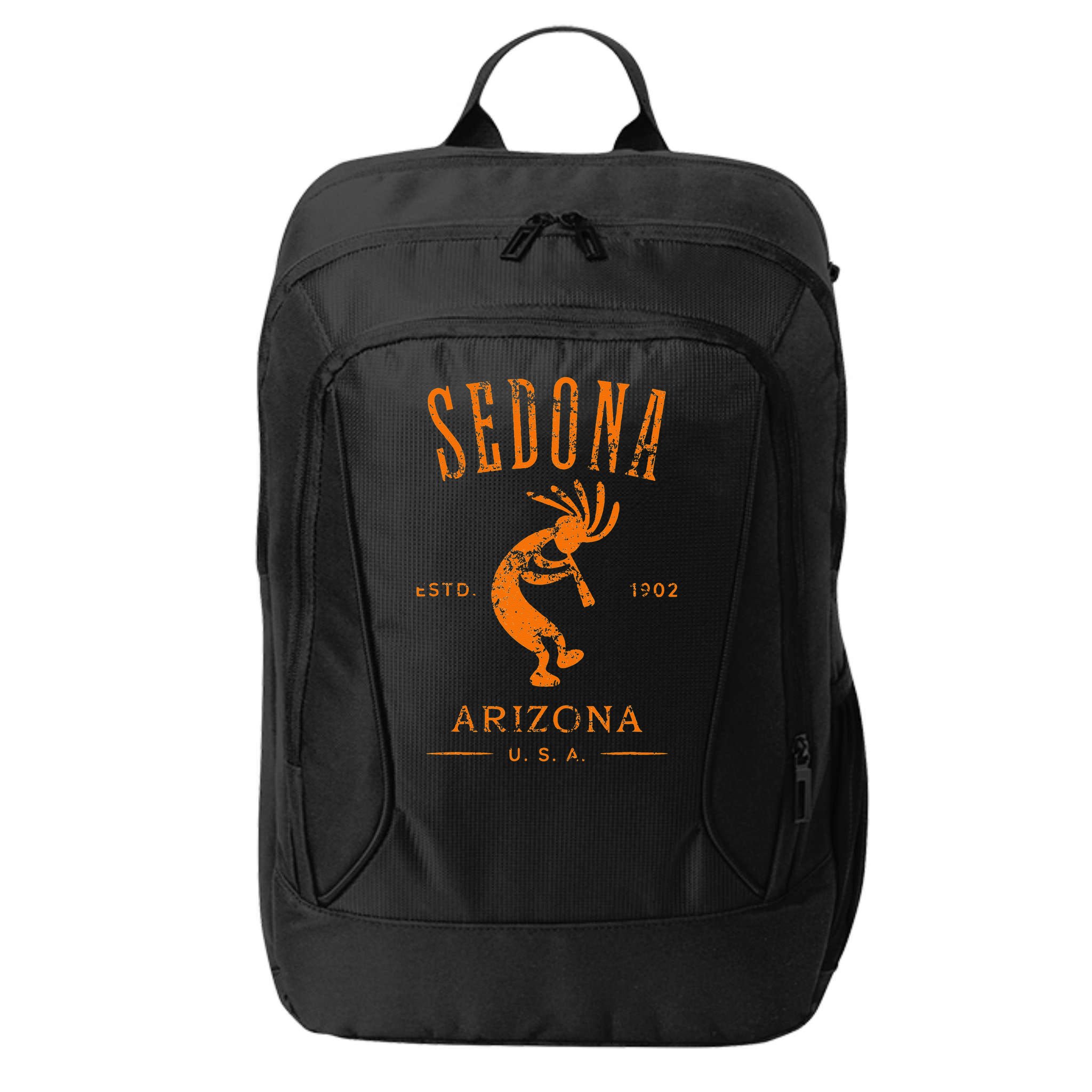 Sedona Arizona Kokopelli Souvenir Distressed Design City Backpack