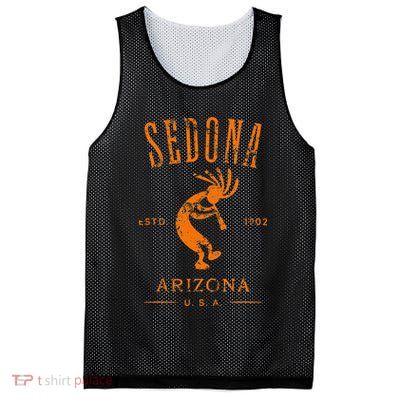 Sedona Arizona Kokopelli Souvenir Distressed Design Mesh Reversible Basketball Jersey Tank