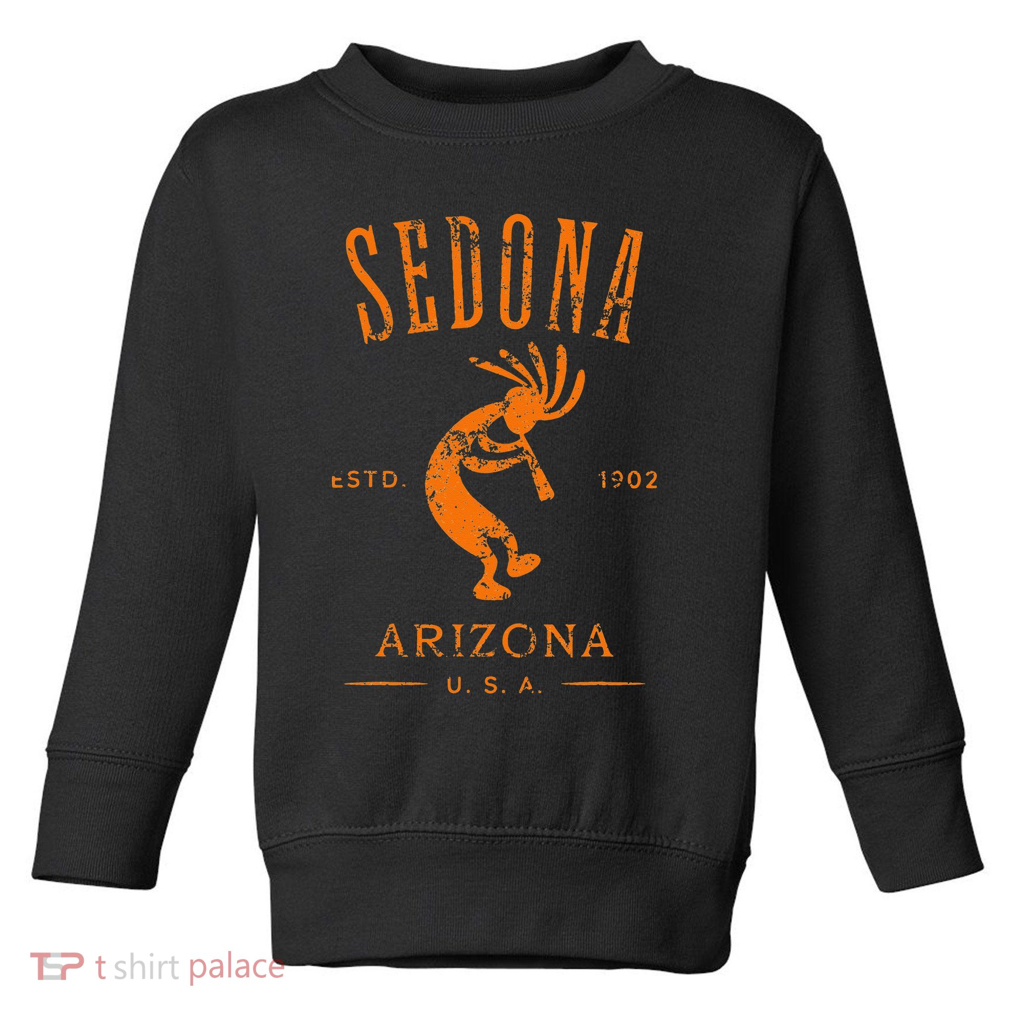 Sedona Arizona Kokopelli Souvenir Distressed Design Toddler Sweatshirt
