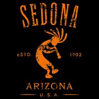 Sedona Arizona Kokopelli Souvenir Distressed Design Womens T-Shirt