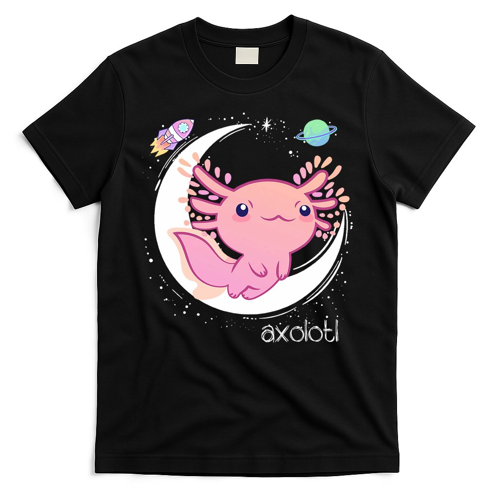 Space Axolotl Kawaii  Pastel Goth  Japan Anime Comic T-Shirt