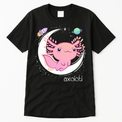 Space Axolotl Kawaii  Pastel Goth  Japan Anime Comic Tall T-Shirt