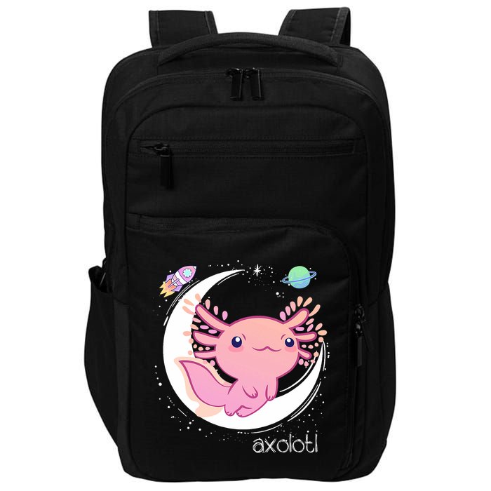 Space Axolotl Kawaii  Pastel Goth  Japan Anime Comic Impact Tech Backpack