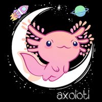 Space Axolotl Kawaii  Pastel Goth  Japan Anime Comic Impact Tech Backpack