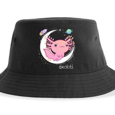 Space Axolotl Kawaii  Pastel Goth  Japan Anime Comic Sustainable Bucket Hat
