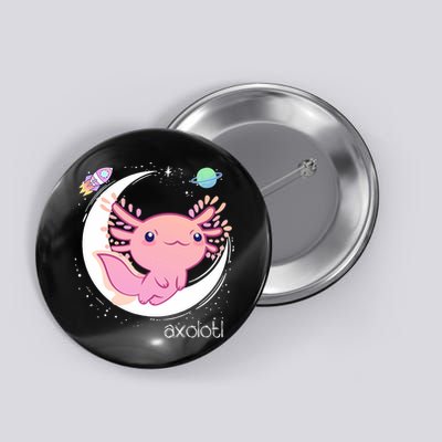 Space Axolotl Kawaii  Pastel Goth  Japan Anime Comic Button