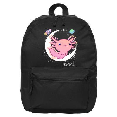 Space Axolotl Kawaii  Pastel Goth  Japan Anime Comic 16 in Basic Backpack