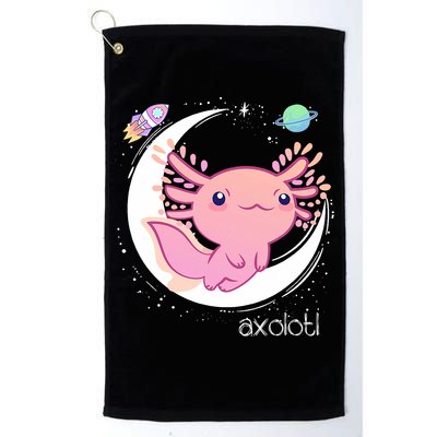 Space Axolotl Kawaii  Pastel Goth  Japan Anime Comic Golf Towel