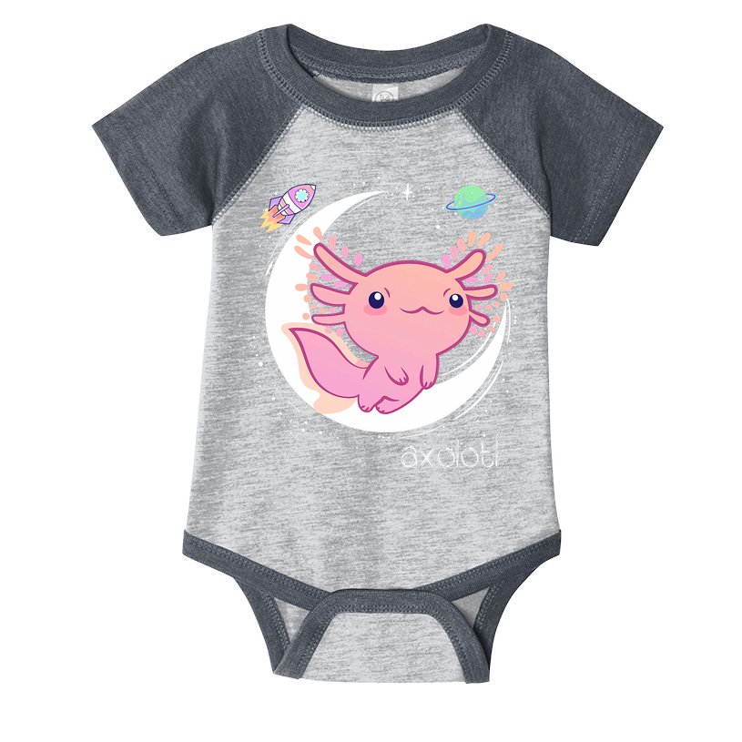 Space Axolotl Kawaii  Pastel Goth  Japan Anime Comic Infant Baby Jersey Bodysuit