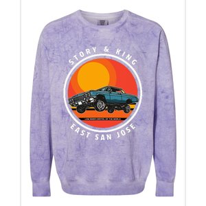 Story And King East San Jose Low Rider Capital Of The World Colorblast Crewneck Sweatshirt