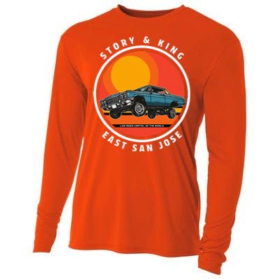 Story And King East San Jose Low Rider Capital Of The World Cooling Performance Long Sleeve Crew