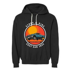 Story And King East San Jose Low Rider Capital Of The World Garment-Dyed Fleece Hoodie