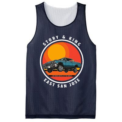 Story And King East San Jose Low Rider Capital Of The World Mesh Reversible Basketball Jersey Tank