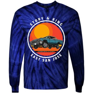 Story And King East San Jose Low Rider Capital Of The World Tie-Dye Long Sleeve Shirt