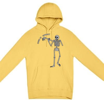 Stay And Keep It Spooky Cute Little Ghost Skeleton Halloween Great Gift Premium Pullover Hoodie