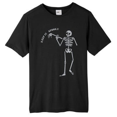 Stay And Keep It Spooky Cute Little Ghost Skeleton Halloween Great Gift Tall Fusion ChromaSoft Performance T-Shirt