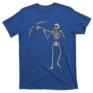 Stay And Keep It Spooky Cute Little Ghost Skeleton Halloween Great Gift T-Shirt