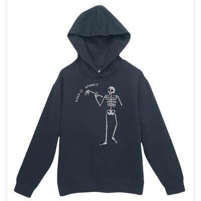 Stay And Keep It Spooky Cute Little Ghost Skeleton Halloween Great Gift Urban Pullover Hoodie