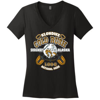 Skagway Alaska Klondike Gold Rush National Park Keepsake Women's V-Neck T-Shirt