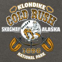 Skagway Alaska Klondike Gold Rush National Park Keepsake Cotton Canvas Backpack