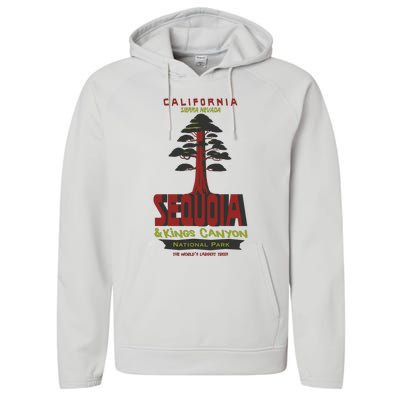 Sequoia And Kings Canyon National Park Performance Fleece Hoodie