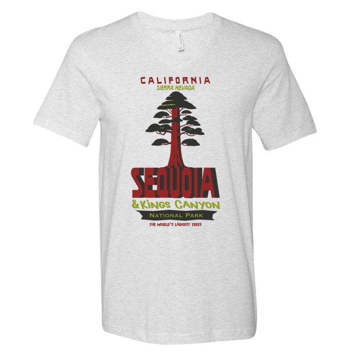 Sequoia And Kings Canyon National Park V-Neck T-Shirt