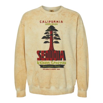 Sequoia And Kings Canyon National Park Colorblast Crewneck Sweatshirt