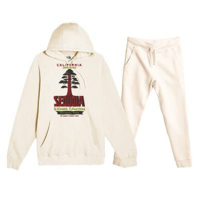 Sequoia And Kings Canyon National Park Premium Hooded Sweatsuit Set