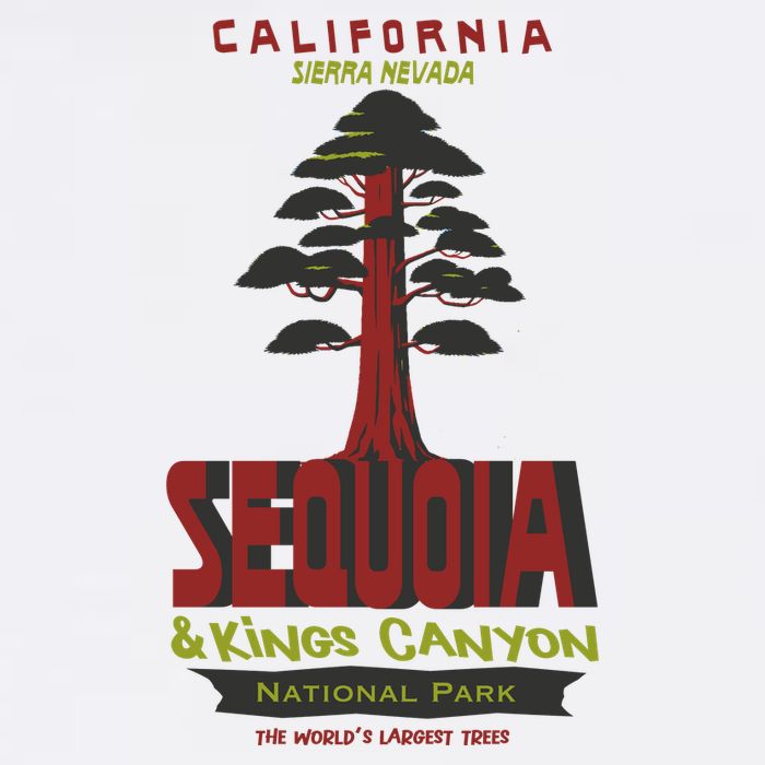 Sequoia And Kings Canyon National Park Flat Bill Trucker Hat
