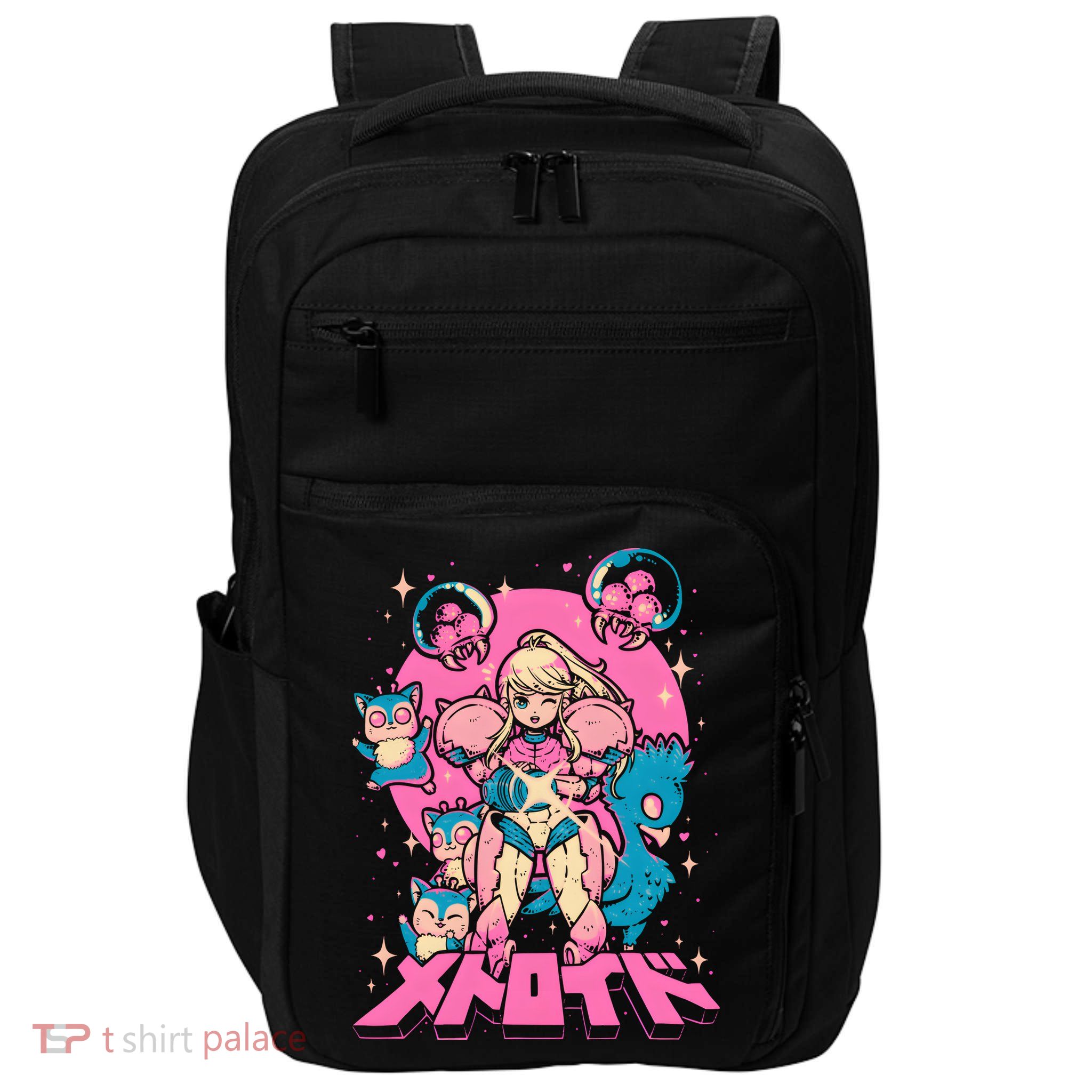 Save Animals Kawaii Anime Manga Girl Teen Boy Impact Tech Backpack